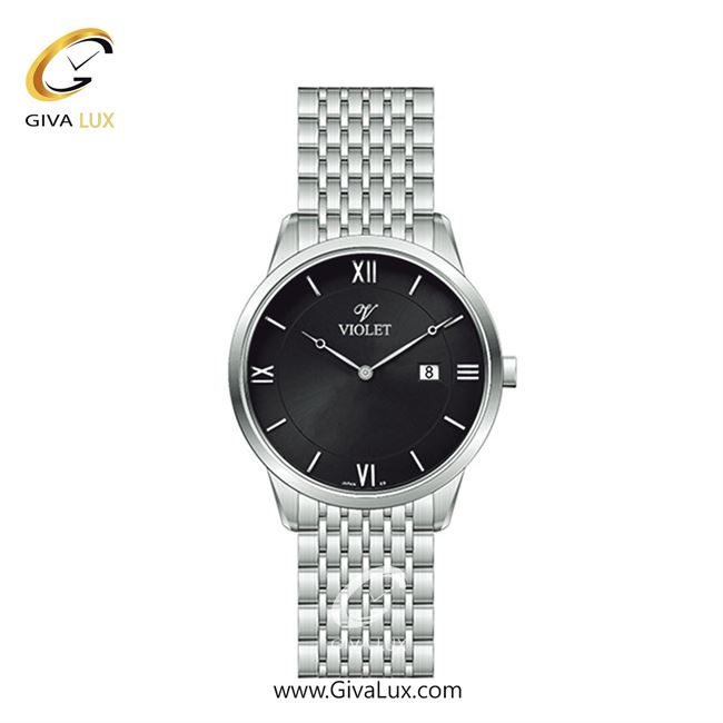 ساعت مچی اورجینال زنانه ویولت VIOLET نقره ای | نقره ای| مشکی| کد رفرنس 0579